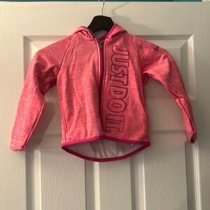 Girls Nike Pink Jacket Just do it - Size XS 4